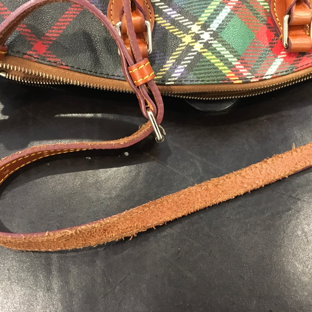 Dooney & Bourke Tartan Plaid Domed Satchel - Picture 6 of 16